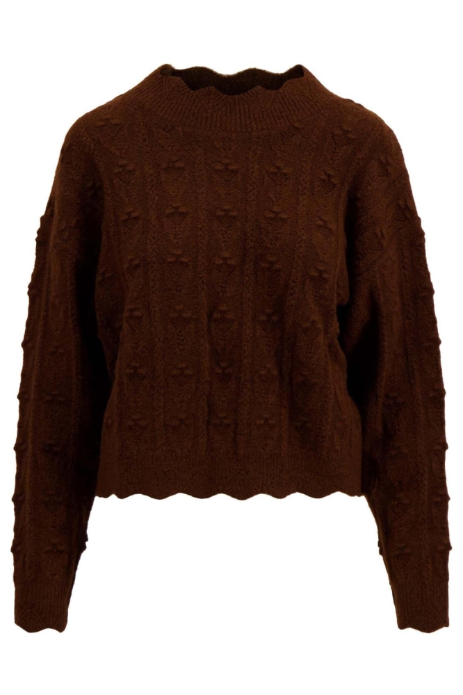 AJOUR TRUI MET SCHULP 0305 085 1009 CHOCOLADEBRUIN